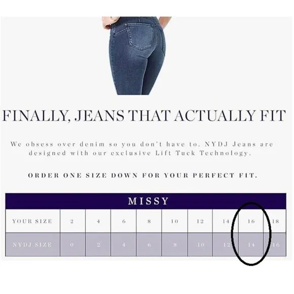 NYDJ Women's Marilyn Straight Crop Cuff Slimming Jeans,  Size 14