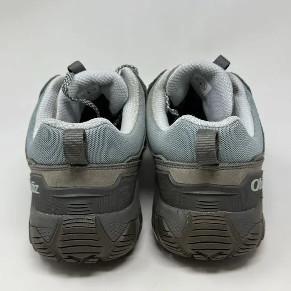 Oboz Sawtooth X Low Trail Hiking Shoes Womens 10 Gray Suede Mesh Sneakers