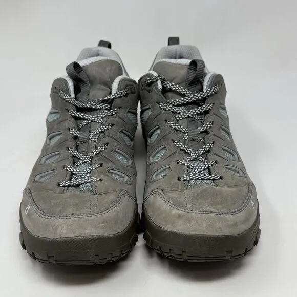 Oboz Sawtooth X Low Trail Hiking Shoes Womens 10 Gray Suede Mesh Sneakers