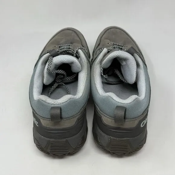 Oboz Sawtooth X Low Trail Hiking Shoes Womens 10 Gray Suede Mesh Sneakers