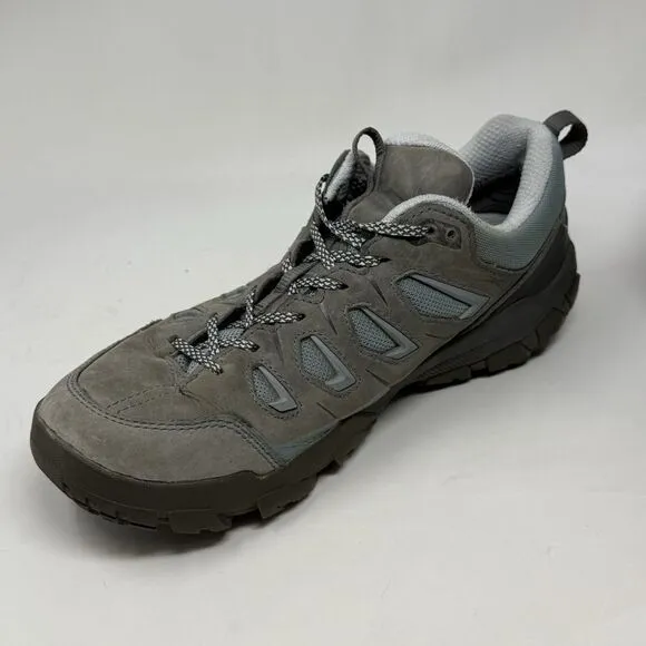 Oboz Sawtooth X Low Trail Hiking Shoes Womens 10 Gray Suede Mesh Sneakers