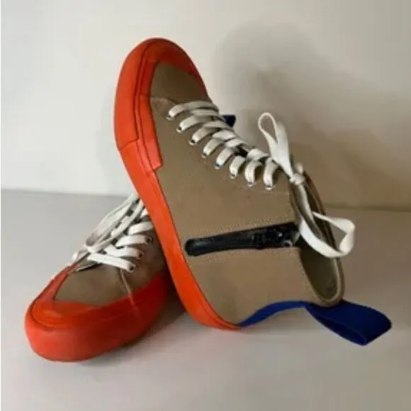 OBRA - NWT - M Sz 7.5 (40.5) &quot;Utility Artistry&quot; Hightop Sneaker in Brown Sugar
