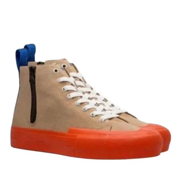 OBRA “Utility Artistry” High Top Sneaker in Brown Sugar Size US Mens 8 / EURO 41