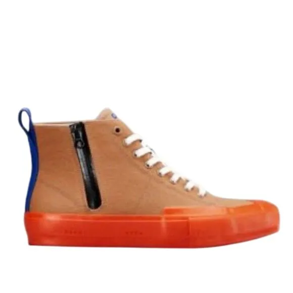 OBRA “Utility Artistry” High Top Sneaker in Brown Sugar Size US Mens 8 / EURO 41