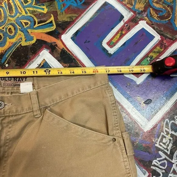 Old Navy Utility Chino Pants - Supplies &amp; Equipment Patch - Men’s Est. 36x31