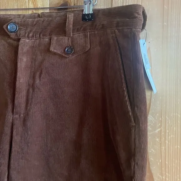 Oliver Spencer Fishtail Corduroy Trousers Mens 34 x 34 Pants NWT