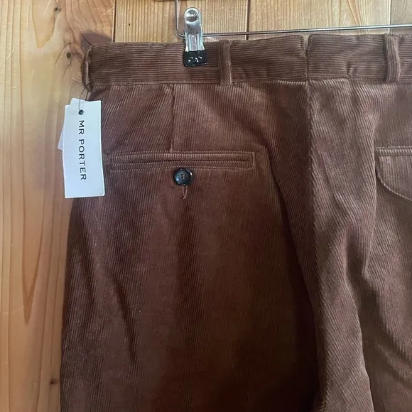 Oliver Spencer Fishtail Corduroy Trousers Mens 34 x 34 Pants NWT