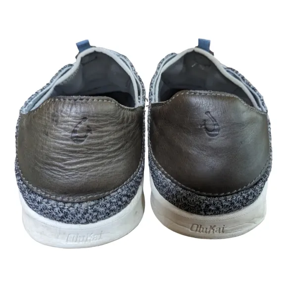 Olukai Alapa Li Slip-On Drop In Mesh No Tie Sneakers Charcoal Gray Men's 11 EUC