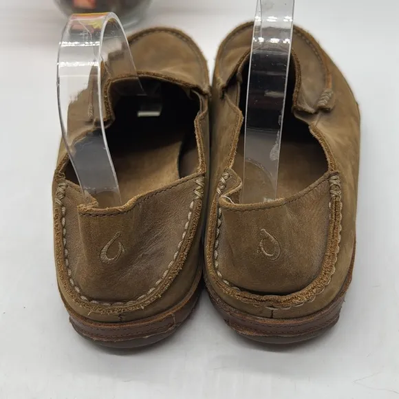 OluKai Brown Slip-On Loafers with Suede Finish Size 8.5 MCL7812B