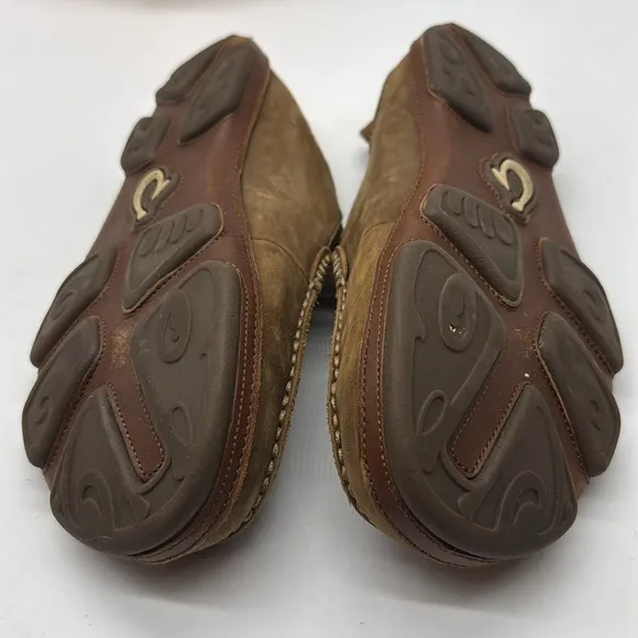 OluKai Brown Slip-On Loafers with Suede Finish Size 8.5 MCL7812B