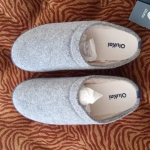 OluKai Hamani Hulu Loafers Comfortable Shearling Mule Slippers Slip-Ons