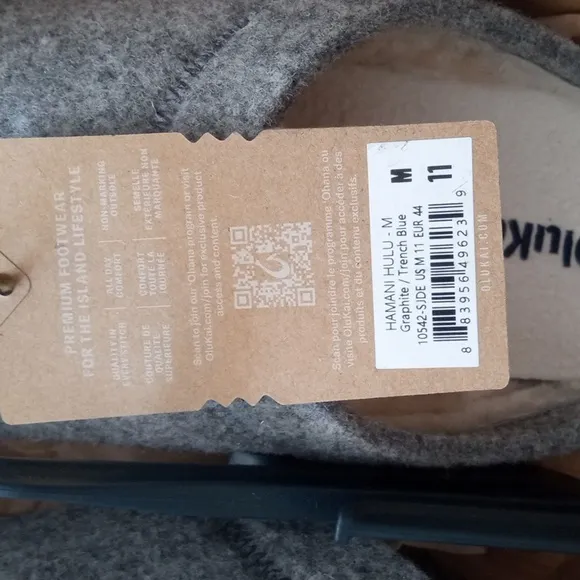 OluKai Hamani Hulu Loafers Comfortable Shearling Mule Slippers Slip-Ons