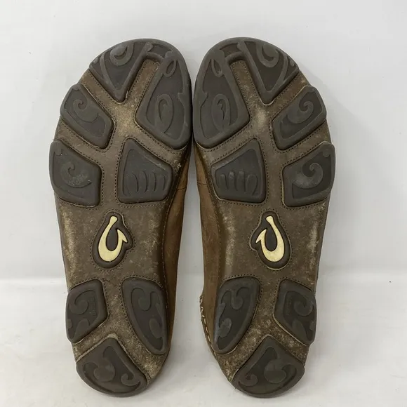 Olukai Men's Moloa Aho Clay-husk Nubuck Leather Cadual Slip-on Loafers