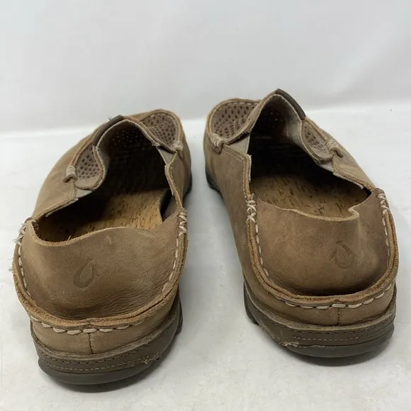 Olukai Men's Moloa Aho Clay-husk Nubuck Leather Cadual Slip-on Loafers