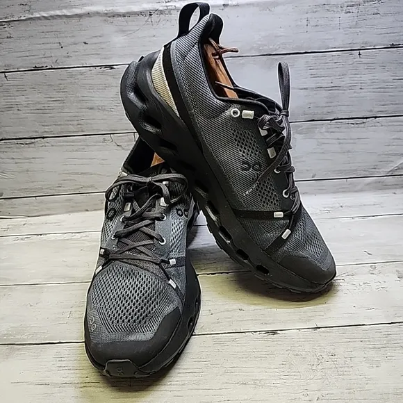 ON Cloudsurfer Trail Running Shoes Mens 11.5 Eclipse/Black LaceUp 3ME10110264