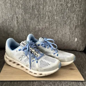 On Cloudsurfer Trail Running Women's Blue Sneakers Size 7 Workout Training