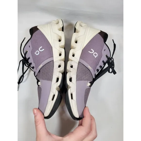 On Running Cloudflyer 4 Shark / Pearl Shoes Womens 10.5 *Read* Athletic Sneakers