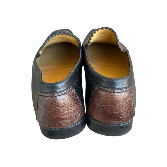 Ostrich Leather Loafers Handmade In Spain Slip On Shoe Men's 9.5 Two Ton…