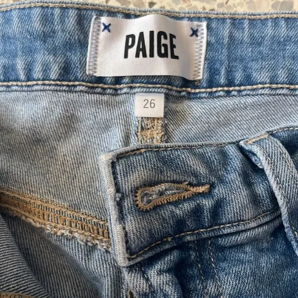 Paige Blue Jeans. Size 26. High Rise Sarah Straight.