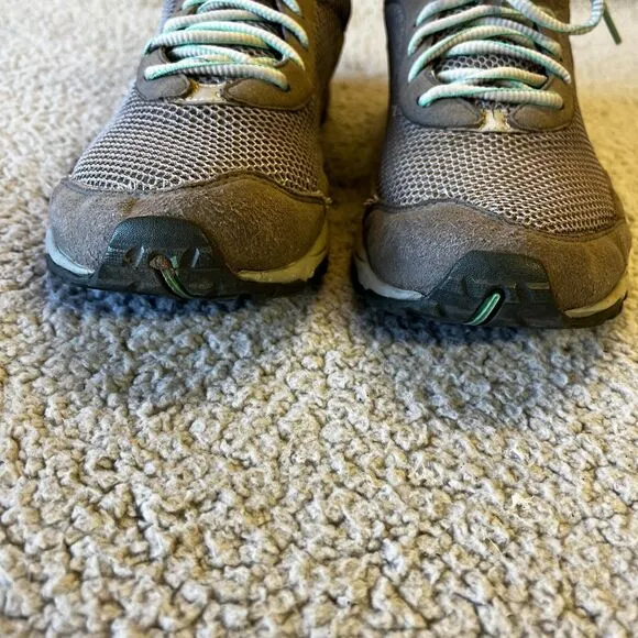Patagonia Forerunner Running Shoes Womens 10 Gray Teal Athletic Trail Sneakers