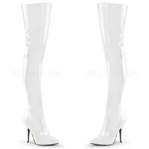 Patent Pointy Toe High Heel Thigh High Boots