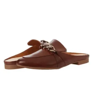 Paul Green Cynthia Leather Slip On Loafers  In Nougat Brown Women Size 9 US