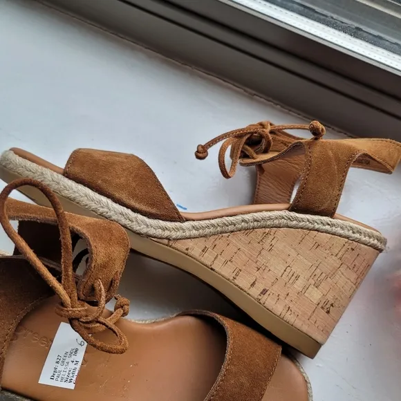 Paul Green Suede Wedge Espadrilles