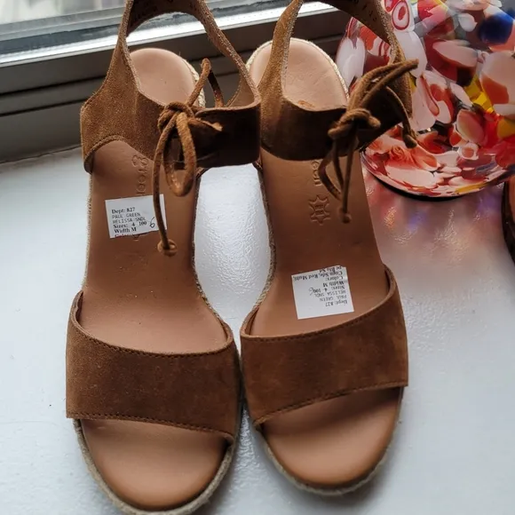 Paul Green Suede Wedge Espadrilles