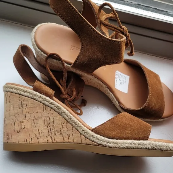 Paul Green Suede Wedge Espadrilles