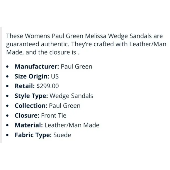 Paul Green Suede Wedge Espadrilles