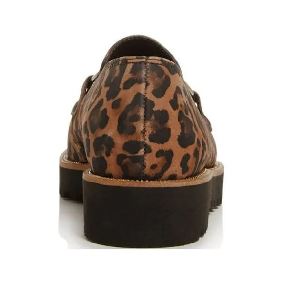 Paul GreenWomen's Nandi Leopard-Print Platform Loafers