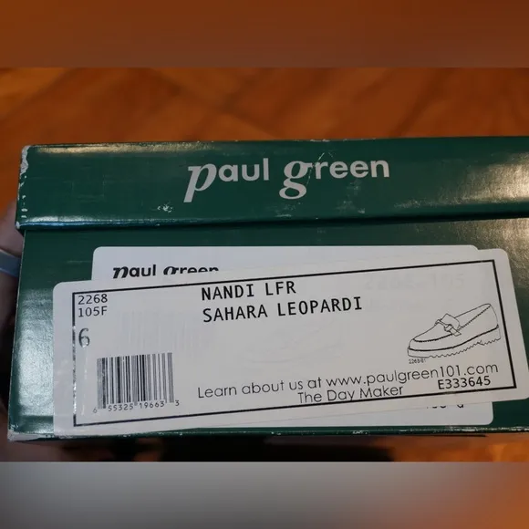 Paul GreenWomen's Nandi Leopard-Print Platform Loafers