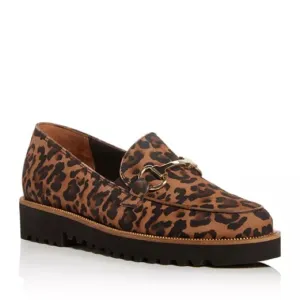 Paul GreenWomen's Nandi Leopard-Print Platform Loafers
