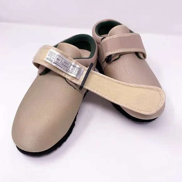 PEDORS Classic Stretch Shoes puffy lightweight sneakers velcro strap beige