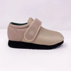 PEDORS Classic Stretch Shoes puffy lightweight sneakers velcro strap beige