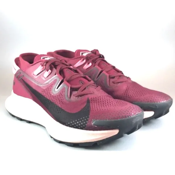 Pegasus Trail 2 Running Hiking Dark Beetroot Sneakers sz 6,5