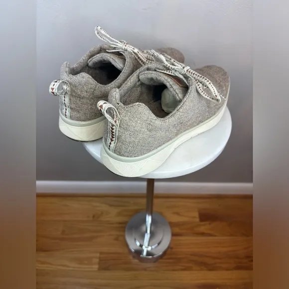 PENDLETON Wool Shoe Sneaker Men's Lace Up Heathered Grey Gray Brown Vibram Sz‎