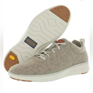 PENDLETON Wool Shoe Sneaker Men's Lace Up Heathered Grey Gray Brown Vibram Sz‎