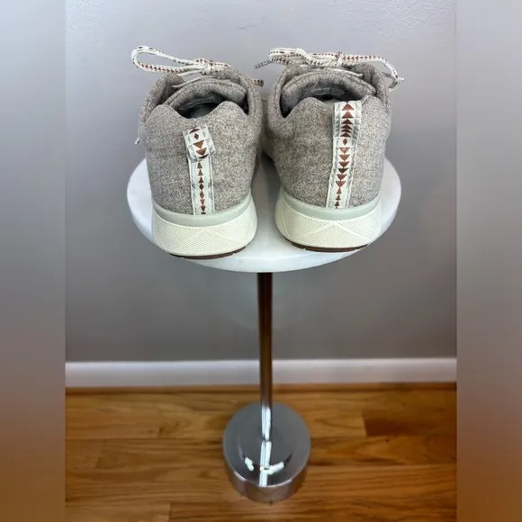 PENDLETON Wool Shoe Sneaker Men's Lace Up Heathered Grey Gray Brown Vibram Sz‎