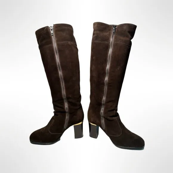 Pertti Palmroth Brown Suede Boots, Size 5, never worn