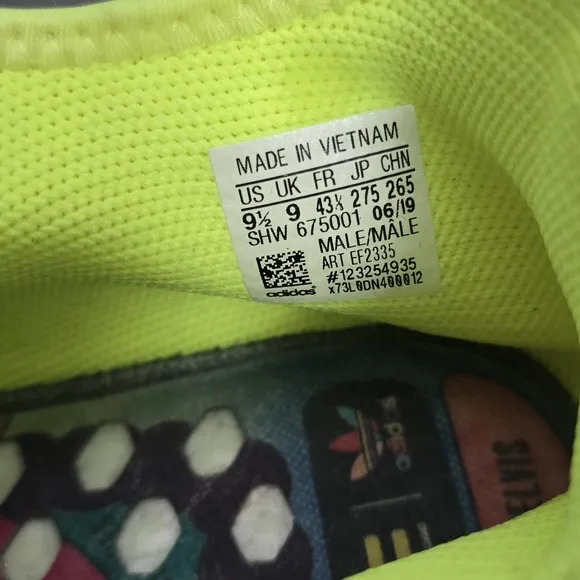 PHARRELL X NMD HUMAN RACE TRAIL PRD 'KNOW SOUL US 9.5 MEN'S YELLOW NEON