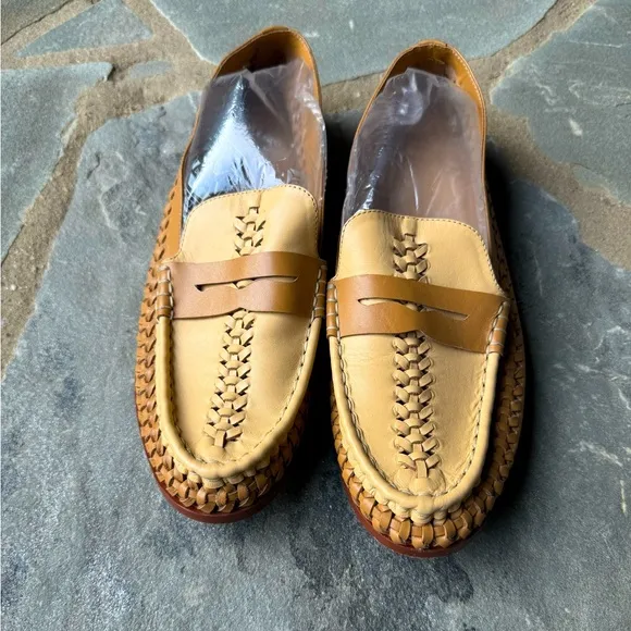 Pilcro Woven Leather Loafers