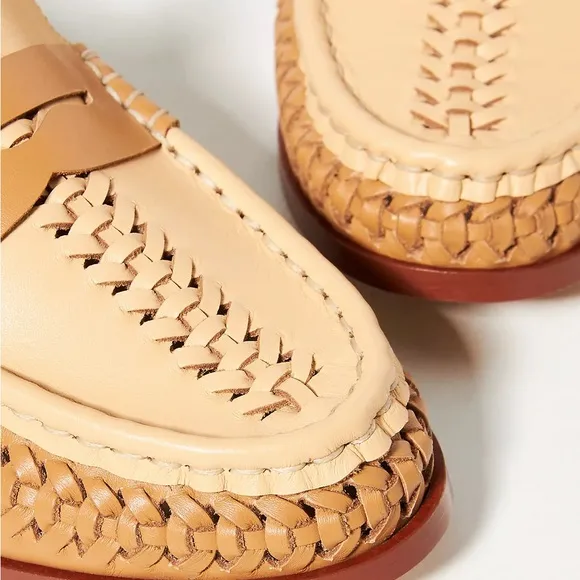 Pilcro Woven Leather Loafers
