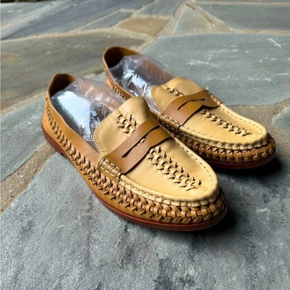 Pilcro Woven Leather Loafers