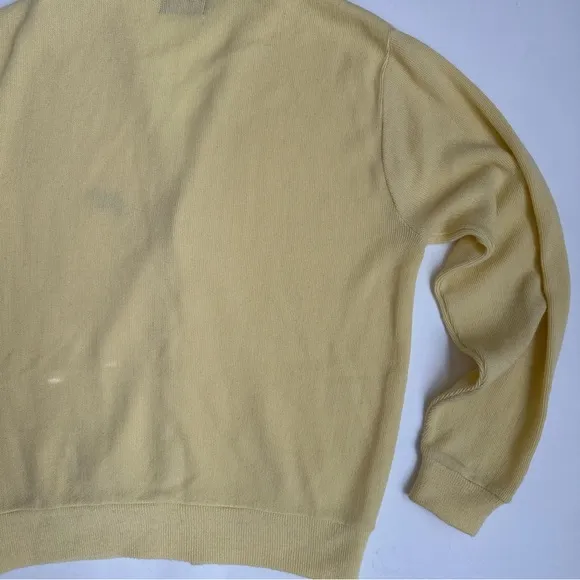 Pine State Vintage Grandpa Sweater Cardigan Yellow M
