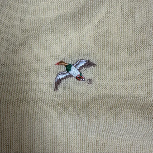 Pine State Vintage Grandpa Sweater Cardigan Yellow M