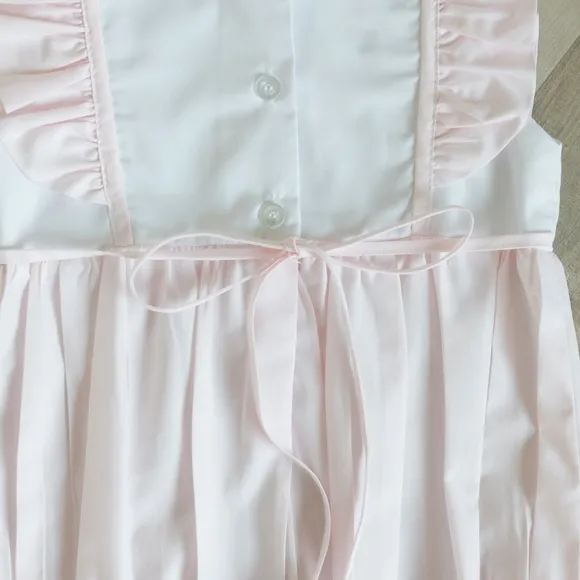 Pink and White Hand Embroidered Romper Bubble Bailey Boy's New with Tags