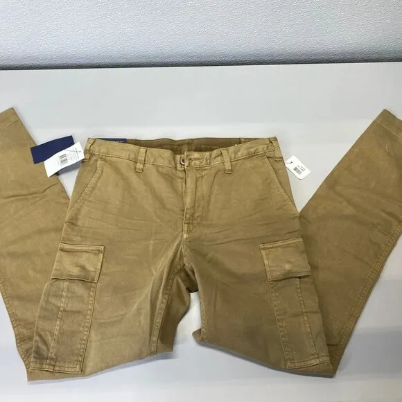 Polo Ralph Lauren Men’s Cargo Pants Tan Size 30 Slim Fit Stretch – NWT