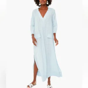 POMANDER PLACE Light Blue Carolina Caftan