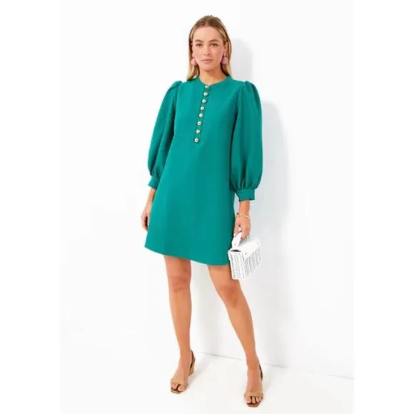 Pomander Place Samantha Mini Dress in Verdant Green Size S